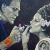 Aesthetic Frankenstein And The Bride Diamond Paintings