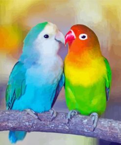 Aesthetic Lovebirds Diamond Paintings