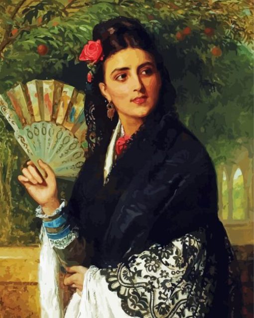 Aesthetic Spanish Lady Diamond Paintings
