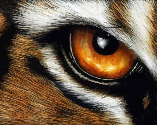 Aesthetic Tiger Eyes Art Diamond Paintings