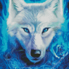 Aesthetic White Wolf Diamond Paintings