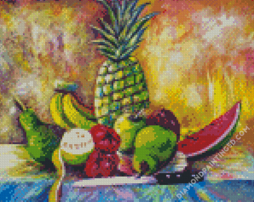 Aesthetic Abstract Fruit Art Diamond Paintings