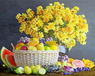 Aesthetic Flowers And Fruits Diamond Paintings
