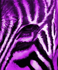 Close Up Purple Zebra Diamond Paintings