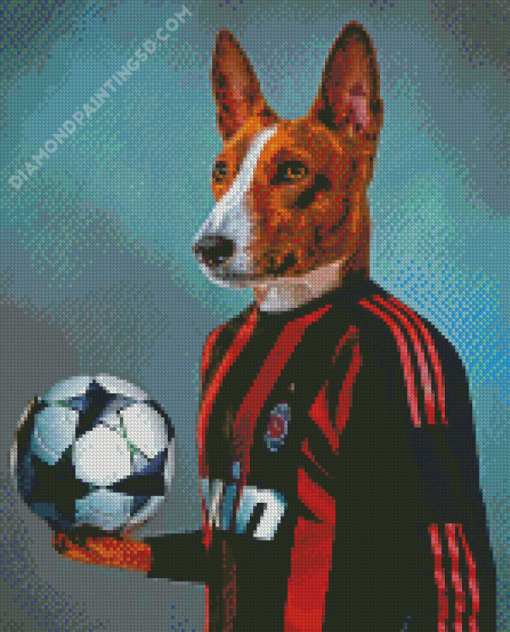 Cool Dog Football Diamond Paintings
