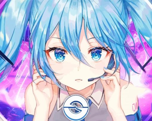 Cool Nightcore Gamer Girl Diamond Paintings