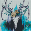 Deer Skull Illustration Diamond Paintings