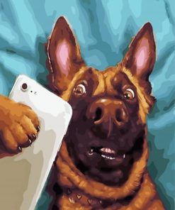 Dog Animal Selfie Diamond Paintings