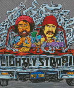 Duo Comedy Cheech And Chong Diamond Paintings