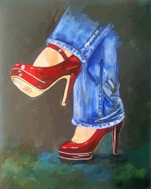 High Heels Shoes Diamond Paintings