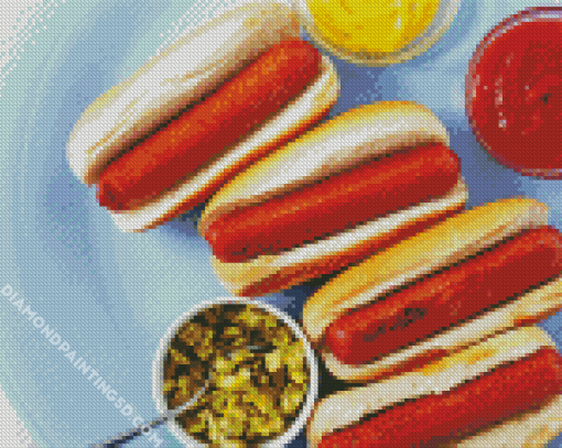 Hotdog Diamond Paintings
