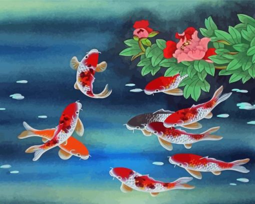 Japanese Fish Diamond Paintings