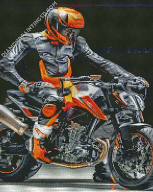 Ktm Duke Motocross Diamond Paintings