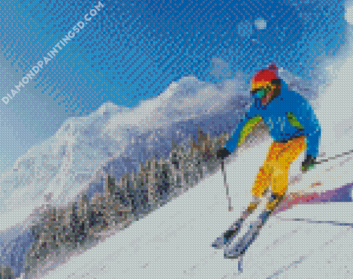 Mountain Skiing Diamond Paintings