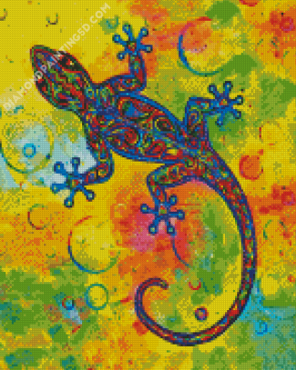 Psychedelic Lizard Art Diamond Paintings