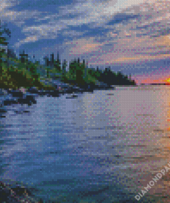 Sunrise At Isle Royale Diamond Paintings