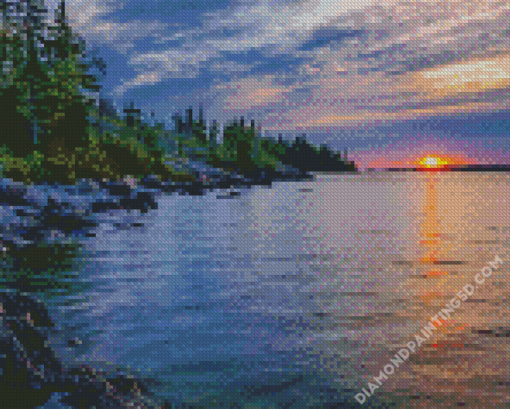 Sunrise At Isle Royale Diamond Paintings