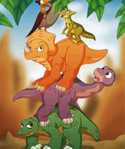 The Land Before Time Dinosaurs Characters Diamond Paintings