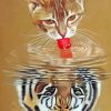 Tiger Water Reflection Diamond Paintings