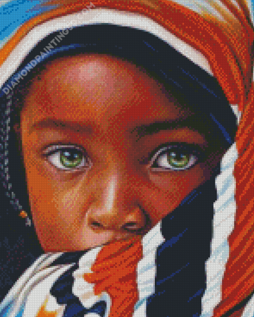 African Child Art Diamond Paintings