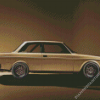 Beige Classic Volvo Saloon 240 Car Diamond Paintings