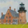 Block Island Lighthouse Art Diamond Paintings