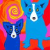 Blue Dogs Diamond Paintings