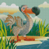 Cartoon Dodo Bird Diamond Paintings