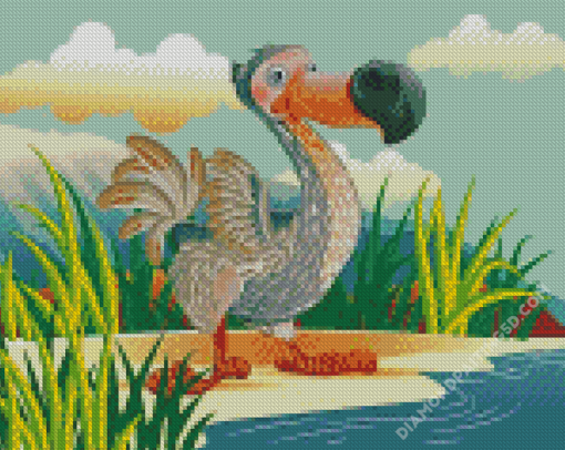 Cartoon Dodo Bird Diamond Paintings