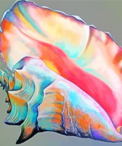 Colorful Conch Shell Diamond Paintings