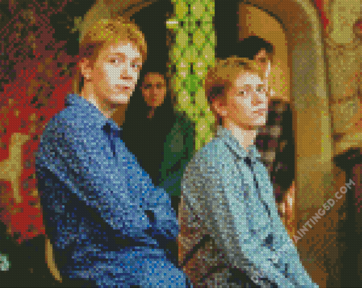 Fred Et George Weasley From Harry Potter Diamond Paintings