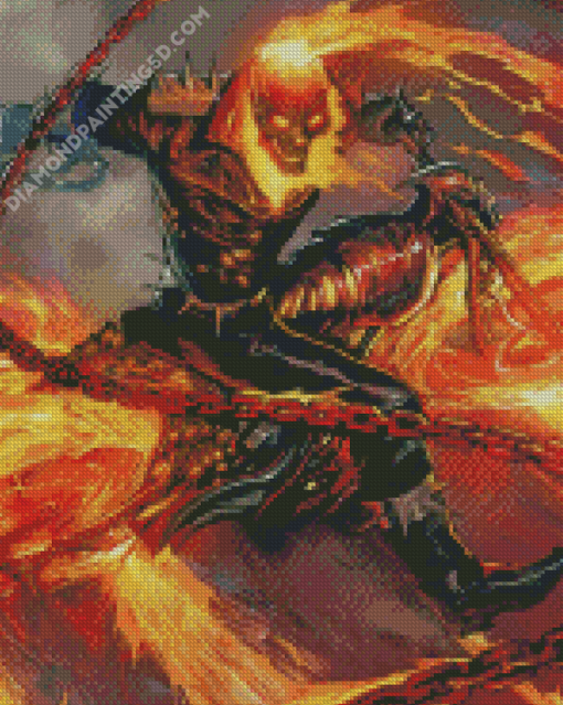Ghost Rider Marvel Art Diamond Paintings