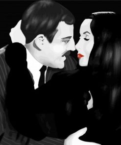 Gomez And Morticia Addams Diamond Paintings