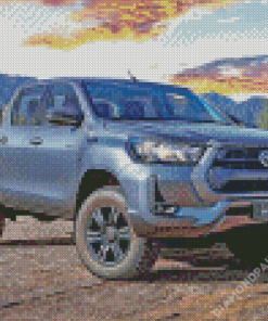 Grey Hilux Diamond Paintings