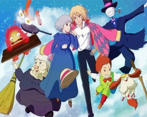 Howls Moving Castle Diamond Paintings