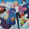 Howls Moving Castle Diamond Paintings