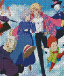 Howls Moving Castle Diamond Paintings
