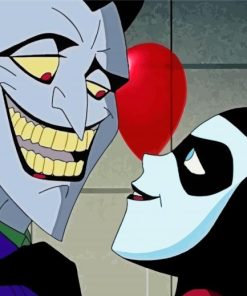 Joker And Harley Cartoon Diamond Paintings