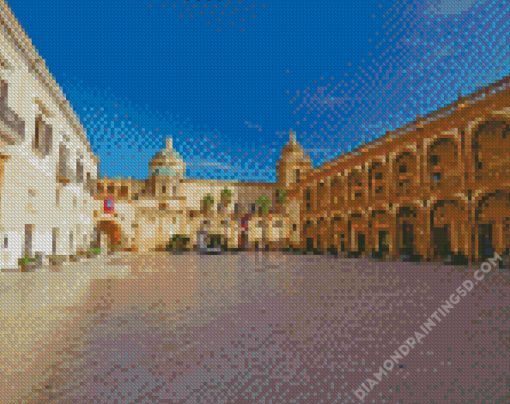 Kasbah Building in Mazara del Vallo Italy Diamond Paintings