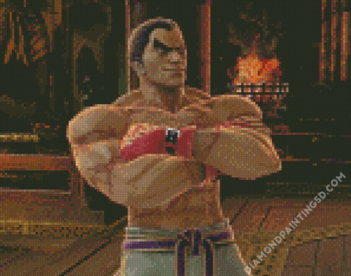 Kazuya Mishima Tekken Diamond Paintings