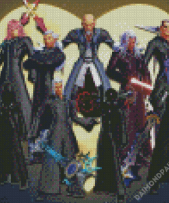 Kingdom Hearts Organization 13 Game Diamond Paintings