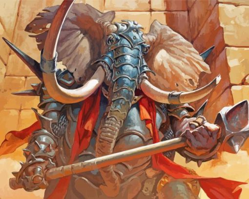 Loxodon DND Character Diamond Paintings