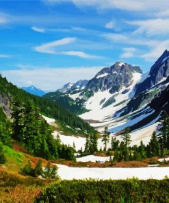 North Cascades National Park Landscape Diamond Paintings