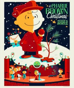 Peanuts Christmas Poster Diamond Paintings