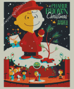 Peanuts Christmas Poster Diamond Paintings