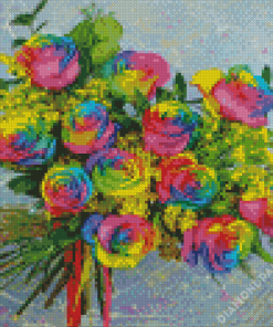 Rainbow Roses Diamond Paintings
