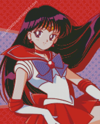 Sailor Mars Anime Diamond Paintings