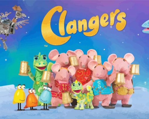 The Clangers Poster Diamond Paintings