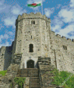 Welsh Castle Building Diamond Paintings