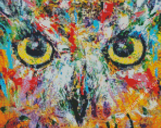 Abstract Mystic Owl Diamond Paintings